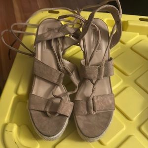 Forever 21 tie up wedges